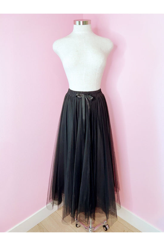 New Moon Black Tulle Skirt