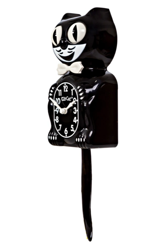 Load image into Gallery viewer, Classic Black Kit Cat Clock (Felix)
