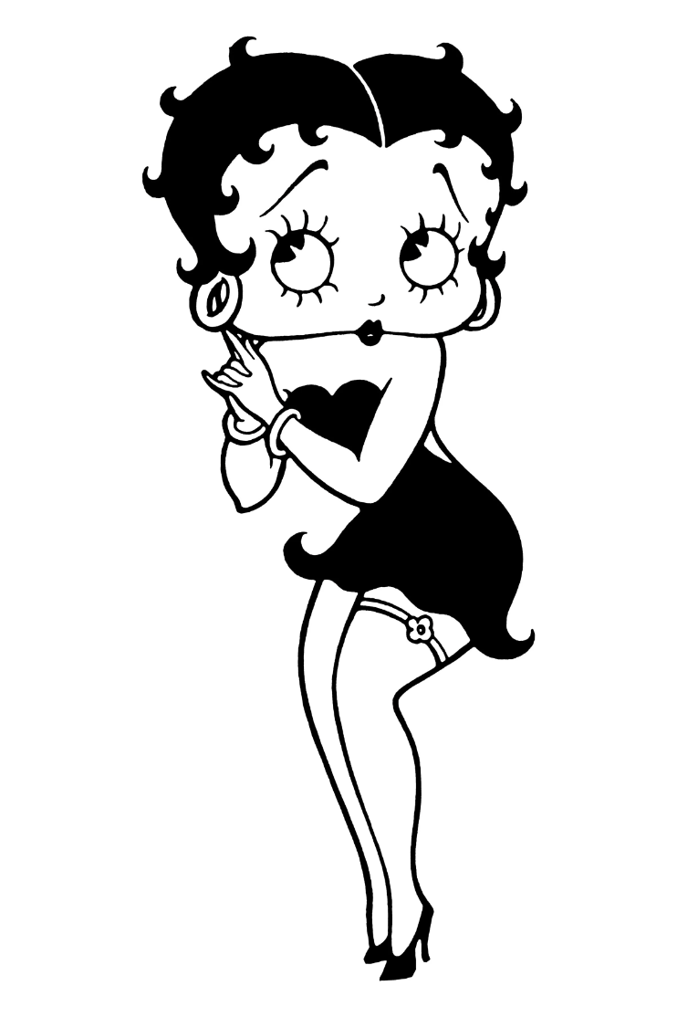 Goth Betty Boop T-Shirt - The Cure