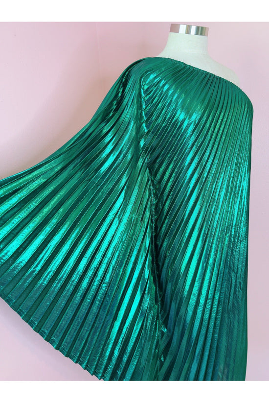 Electric Green Metallic Holiday Caftan Designed By Audrey K DuBiel